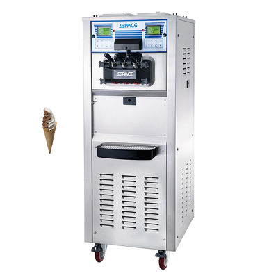 calidad Snack Factory Compressor Mini 2 +1 Mixers Snow Frozen Yogurt Taylor Soft Ice Cream Machine fábrica