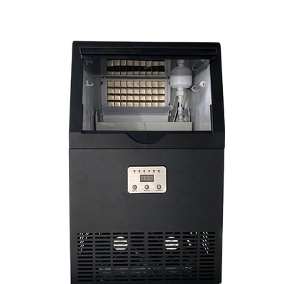 80kg por tamaño de hacer hielo automático del cubo de la manera 22*22*22m m de la refrigeración por aire de la máquina del día